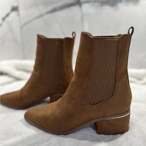 Express Brown Ankle Boots